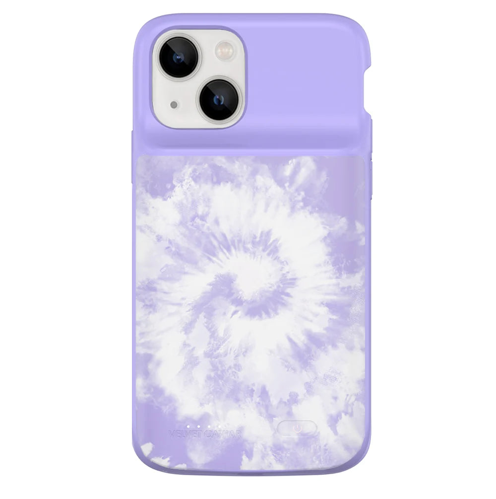 Purple Tie Dye iPhone Charging Case